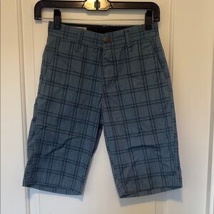 Volcom Blue Flat Front Tailored Shorts